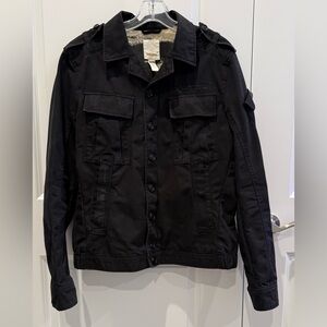 Diesel vintage button front field style jacket Black size LRG